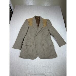 Pendleton Men 44 Brown 100% Virgin Wool  Western Blazer Jacket Sport Coat